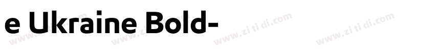 e Ukraine Bold字体转换